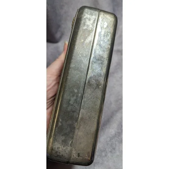 Vintage Silver Hinged Trinket Box